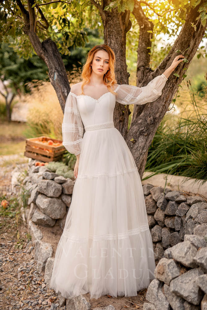 Свадебное платье в стиле Прованс Рустик Тулуза