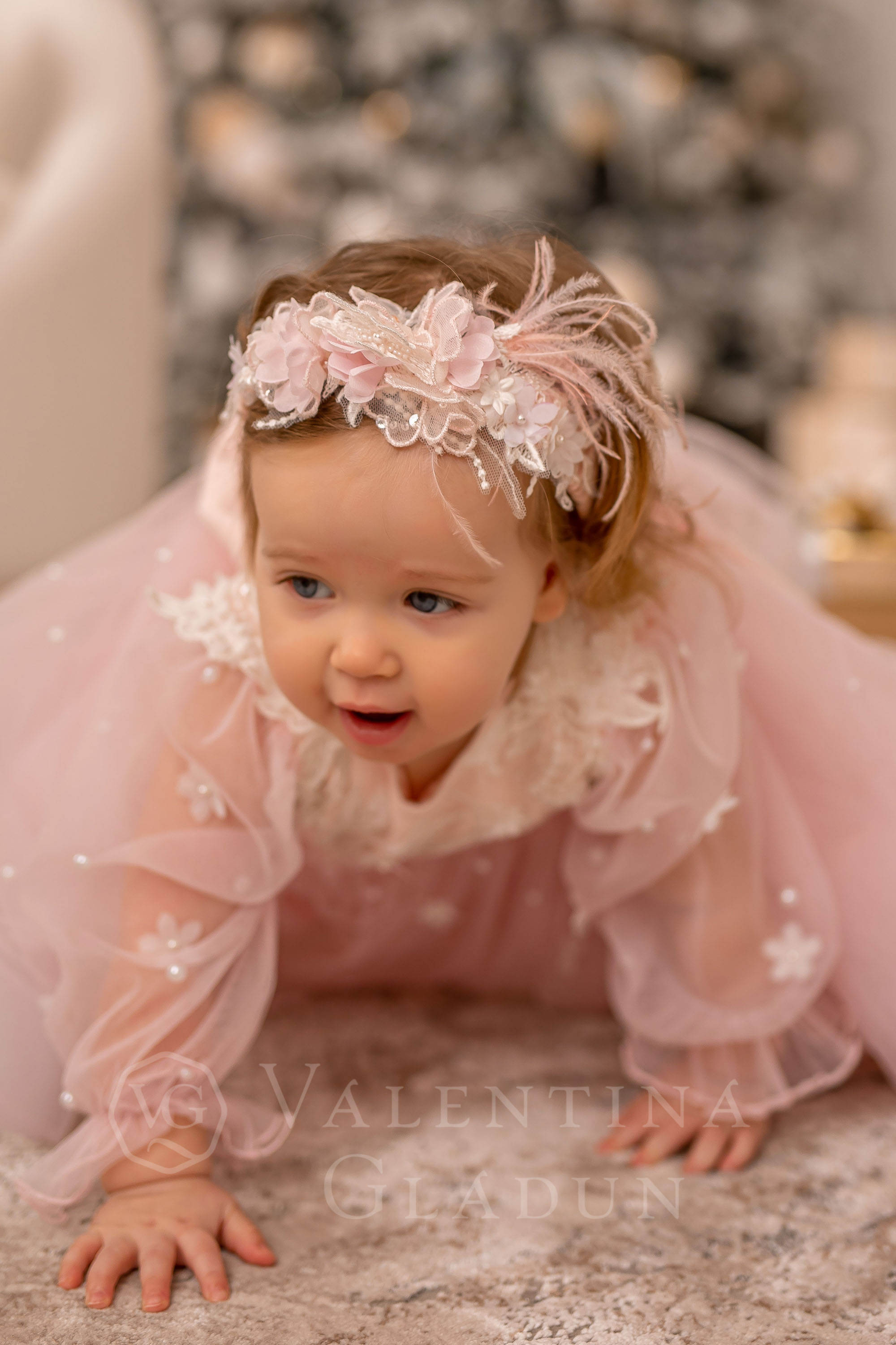 Riley розовое нарядное платье от Валентины Гладун