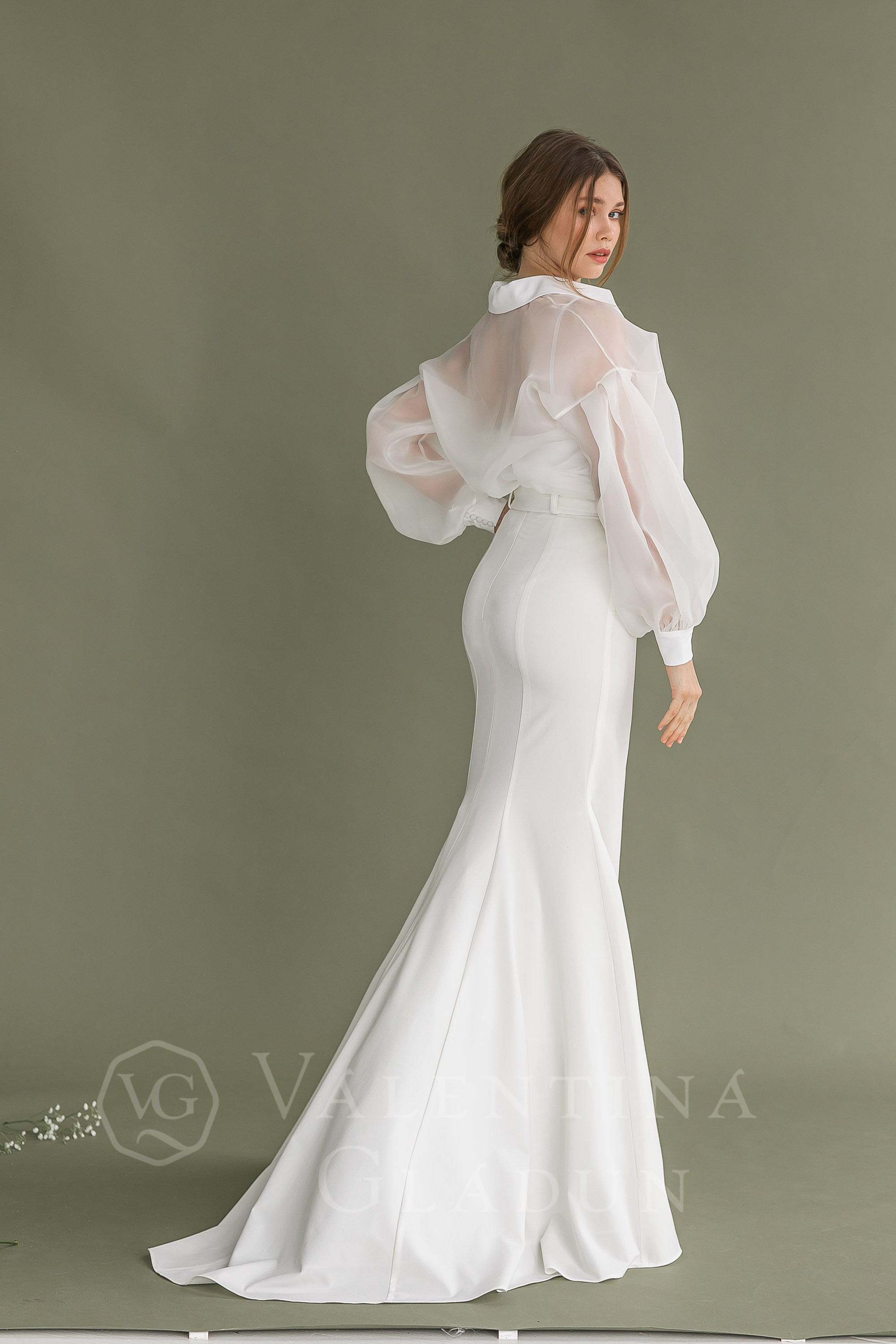 Свадебный костюм женский блуза и юбка