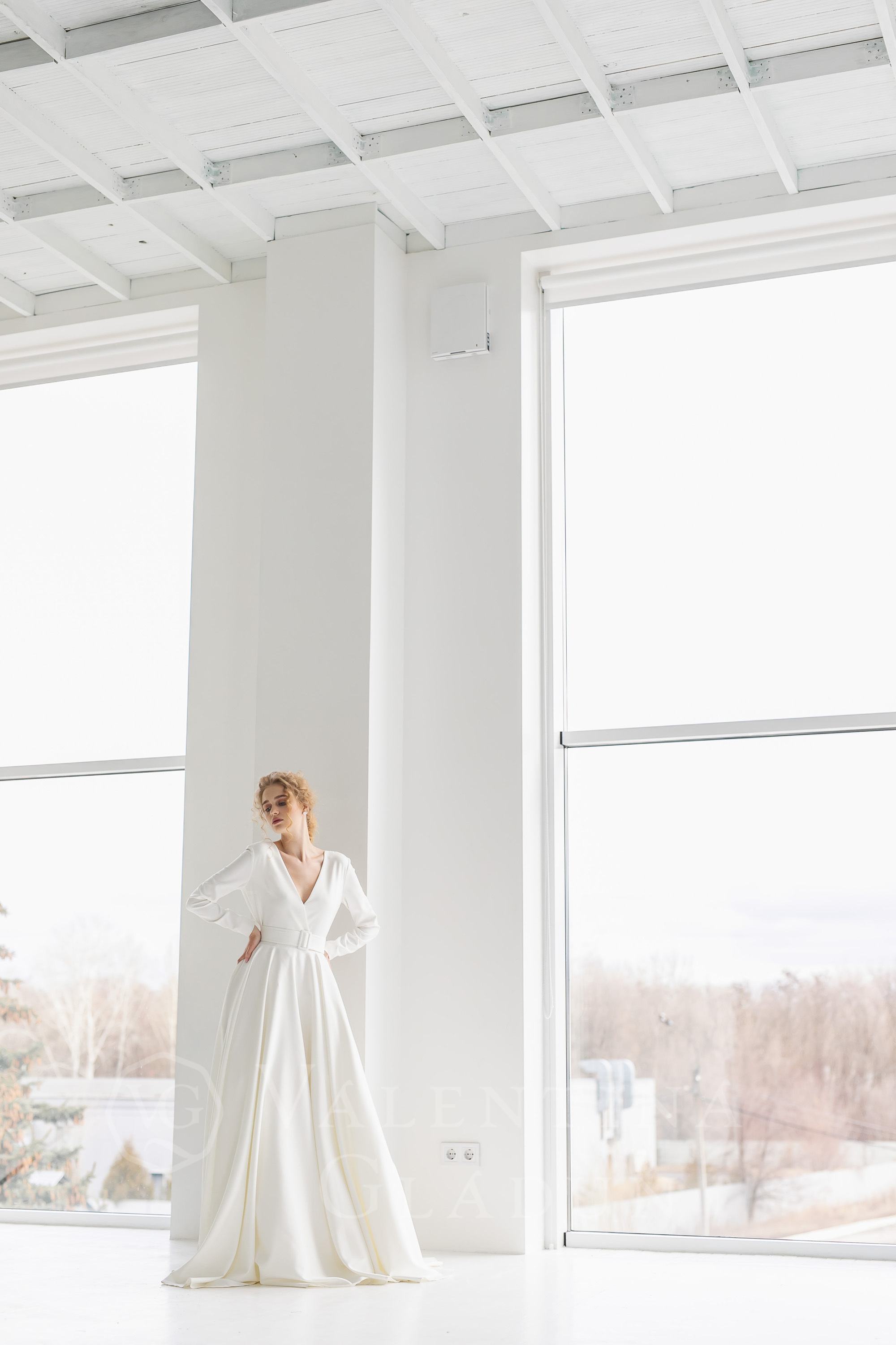 Дизайнерское свадебное платье 2021 Нивель