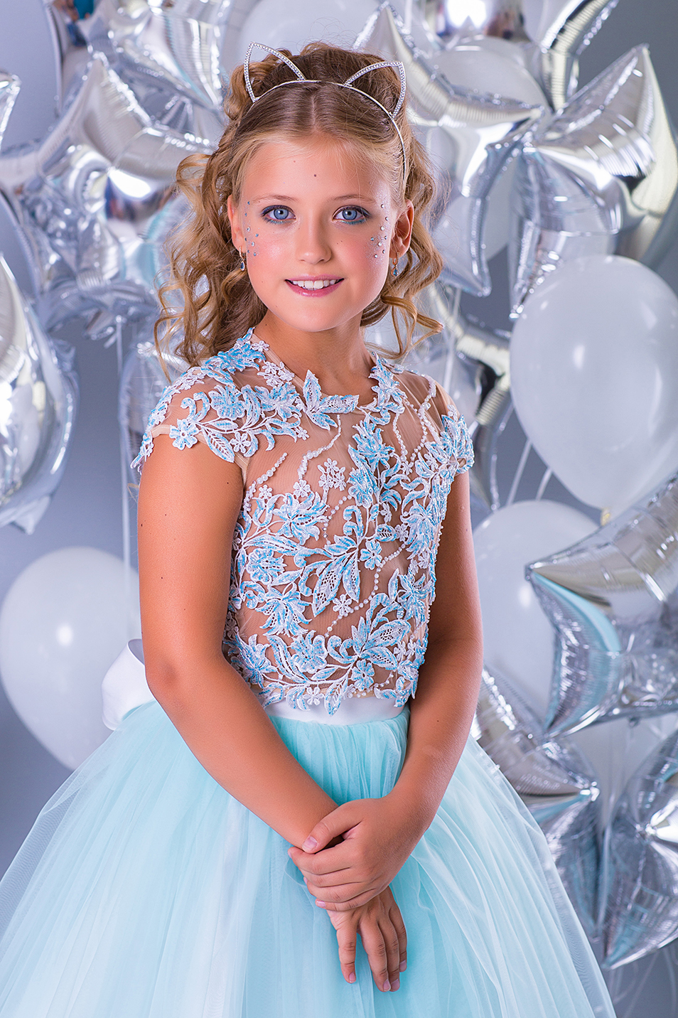 Little star Голубое платье для девочки Richie фото №2