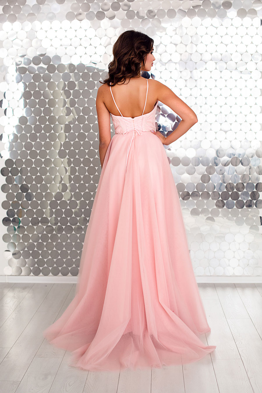 Выпускное платье розового цвета