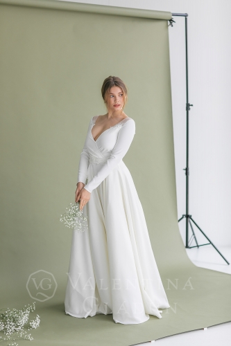 Нежное свадебное платье Камелин 2021