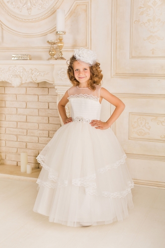 little princess Белое пышное платье принцессы Augusta little