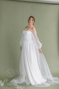 Свадебное платье в стиле бохо 2021 Шанталь