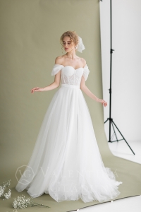 Платье бюстье свадебное 2021 Шель от Гладун