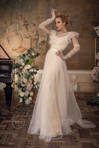 Лаконичное свадебное платье бохо Leda 