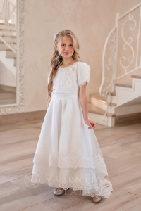 нарядное платье белого цвета на девочку Annabel