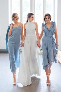Голубые платья подружкам невесты от Гладун