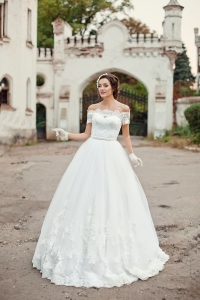 Свадебное платье Marsella с коротким рукавом  