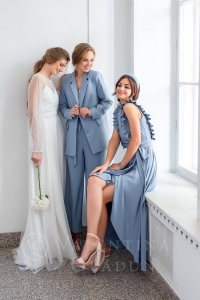 НАряды подружкам невесты в синем цвете от Гладун 2020-2021