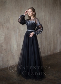Черное платье бохо вечернее Вивьен 2021